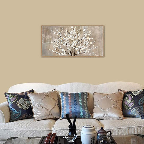 Framed Canvas Wall Art Plum Blossom Flowers Canvas Pictures