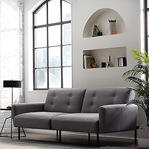 Edenbrook Gilman Futon - Futon Sofa Bed - Futon Couch