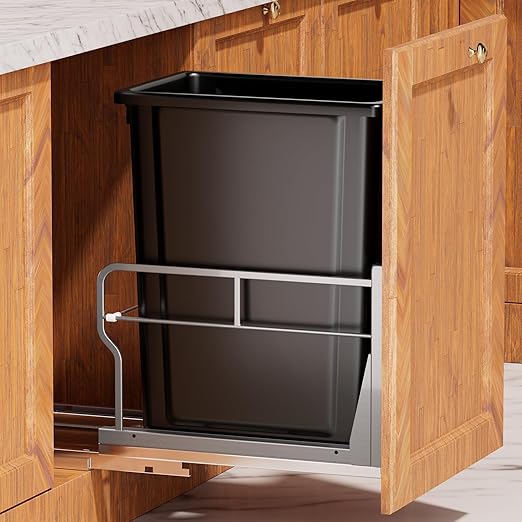 Pull Out Trash Can Under Cabinet with 40Qt