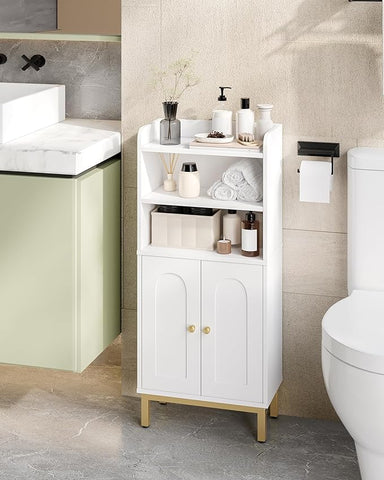 Bathroom Storage Cabinet, Mini Floor Cabinet with 2 Door